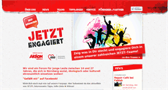 Desktop Screenshot of jetzt-engagiert.de